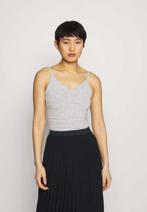 sievietes 5 pack top melns/balts/raibs gaiši pelēks 2LHT481 Anna Field