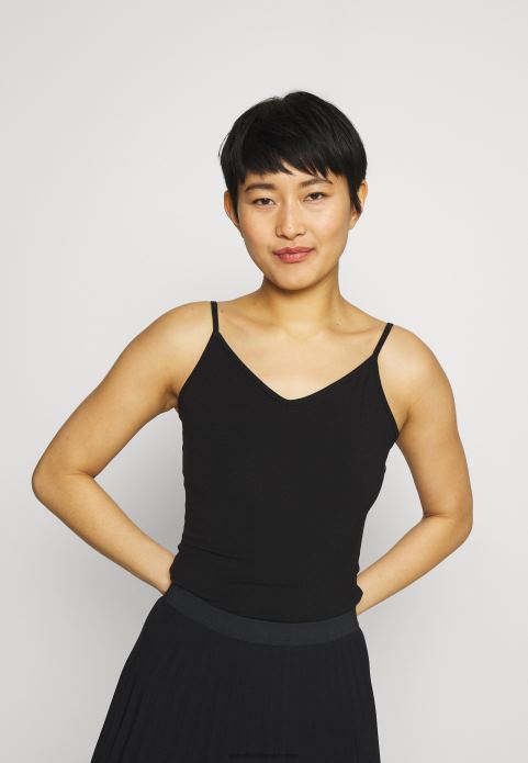 sievietes 5 pack top melns/balts/raibs gaiši pelēks 2LHT481 Anna Field