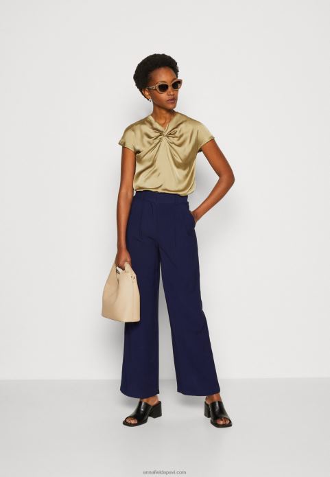 sievietes apdrukāts t-krekls haki 2LHT285 Anna Field