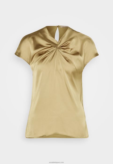 sievietes apdrukāts t-krekls haki 2LHT285 Anna Field