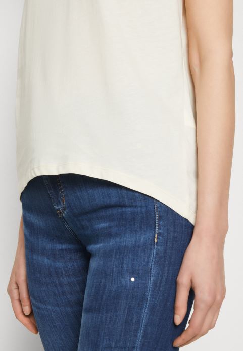 sievietes apdrukāts t-krekls pelēkbalts 2LHT369 Anna Field