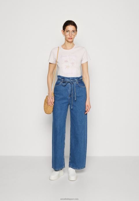 sievietes apdruka t-krekls ceriņi 2LHT345 Anna Field