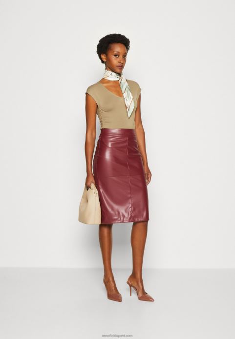 sievietes apdrukas t-krekls bēšs 2LHT309 Anna Field