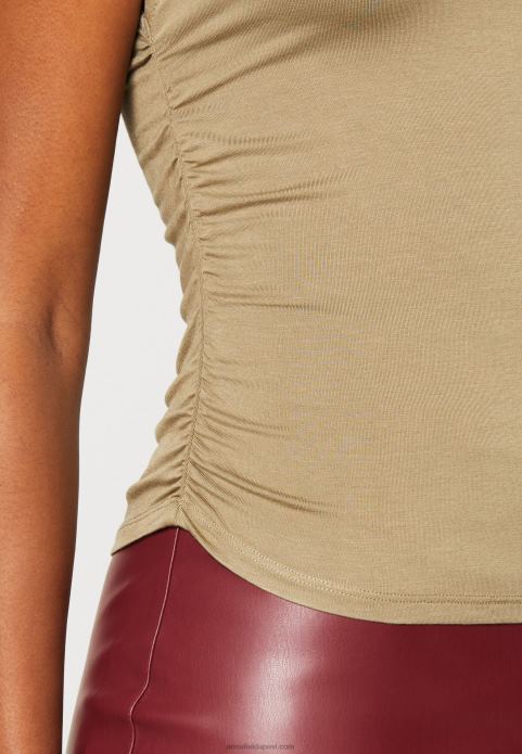 sievietes apdrukas t-krekls bēšs 2LHT309 Anna Field