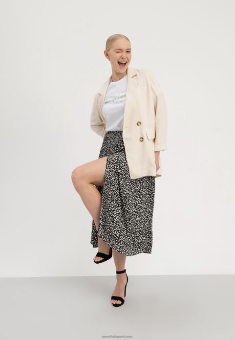 sievietes apdrukas t-krekls balts 2LHT239 Anna Field