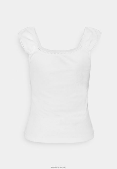 sievietes apdrukas t-krekls balts 2LHT258 Anna Field