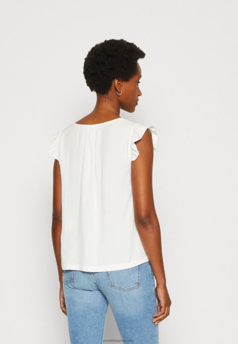sievietes apdrukas t-krekls balts 2LHT265 Anna Field