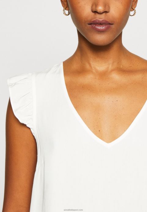 sievietes apdrukas t-krekls balts 2LHT265 Anna Field