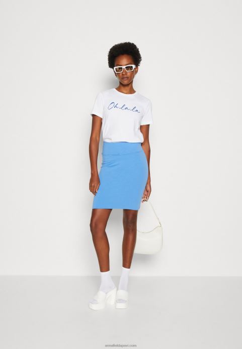 sievietes apdrukas t-krekls balts 2LHT347 Anna Field