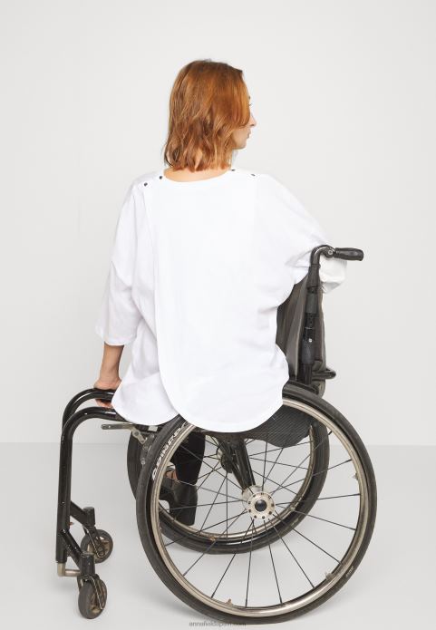 sievietes apdrukas t-krekls balts 2LHT371 Anna Field