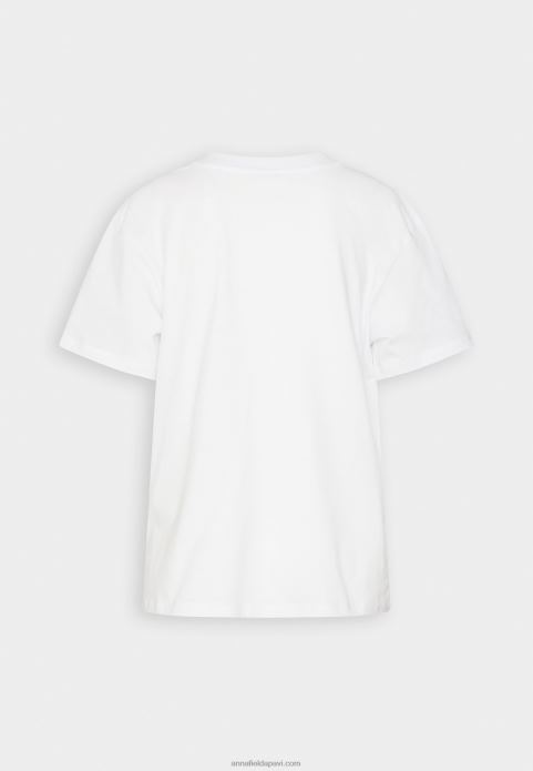 sievietes apdrukas t-krekls balts 2LHT372 Anna Field