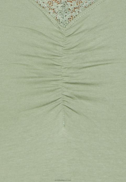 sievietes apdrukas t-krekls gaiši zaļš 2LHT360 Anna Field