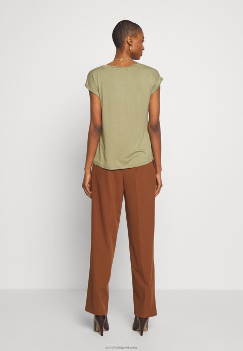 sievietes apdrukas t-krekls martini olive 2LHT256 Anna Field