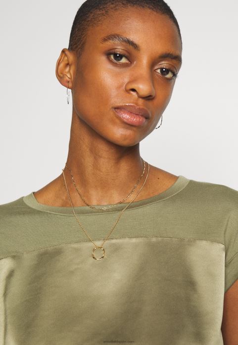 sievietes apdrukas t-krekls martini olive 2LHT256 Anna Field