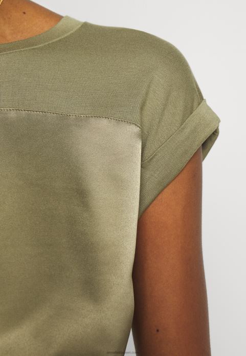 sievietes apdrukas t-krekls martini olive 2LHT256 Anna Field