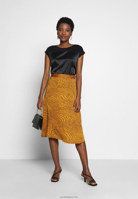 sievietes apdrukas t-krekls melns 2LHT274 Anna Field