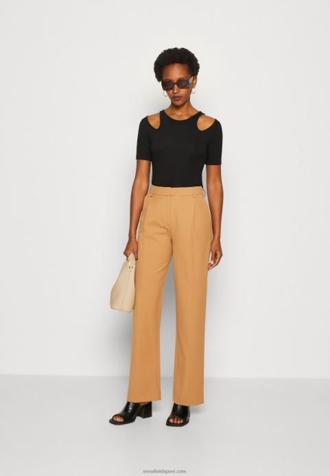 sievietes apdrukas t-krekls melns 2LHT307 Anna Field