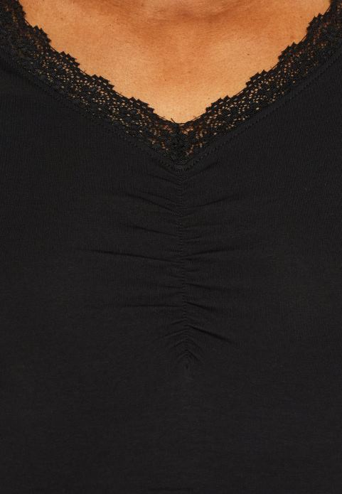 sievietes apdrukas t-krekls melns 2LHT353 Anna Field