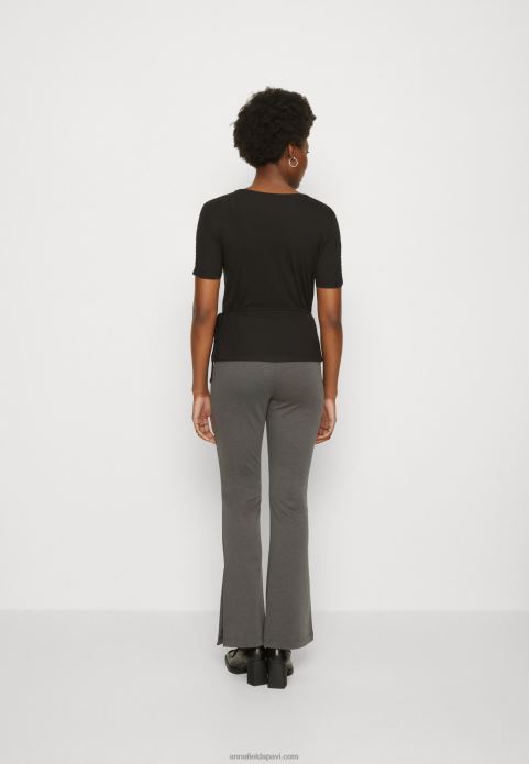 sievietes apdrukas t-krekls melns 2LHT361 Anna Field