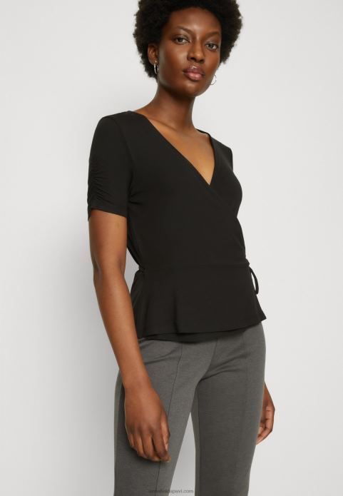 sievietes apdrukas t-krekls melns 2LHT361 Anna Field