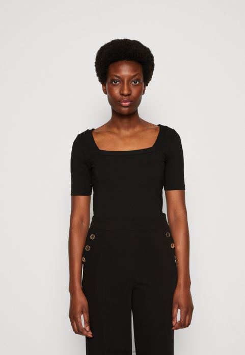 sievietes apdrukas t-krekls melns 2LHT375 Anna Field