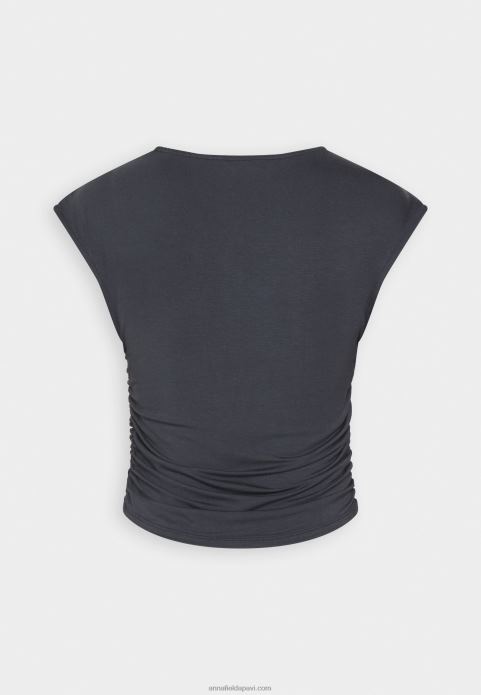 sievietes apdrukas t-krekls pelēks 2LHT351 Anna Field