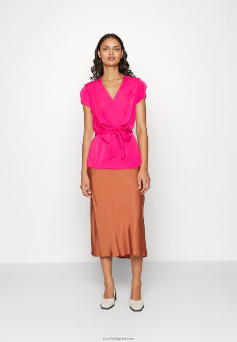 sievietes apdrukas t-krekls rozā krāsā 2LHT262 Anna Field