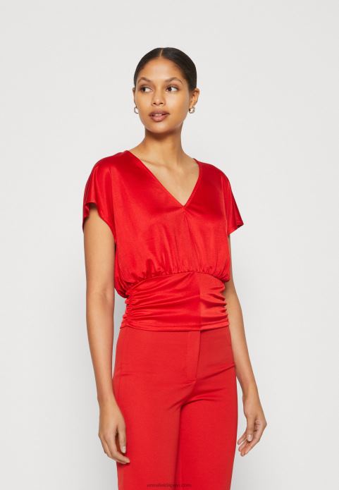 sievietes apdrukas t-krekls sarkans 2LHT303 Anna Field