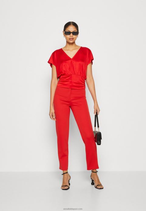 sievietes apdrukas t-krekls sarkans 2LHT303 Anna Field