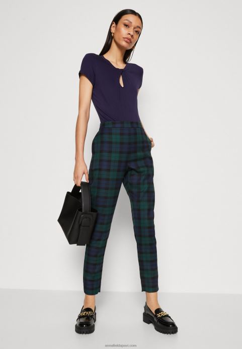 sievietes apdrukas t-krekls tumši zils 2LHT355 Anna Field