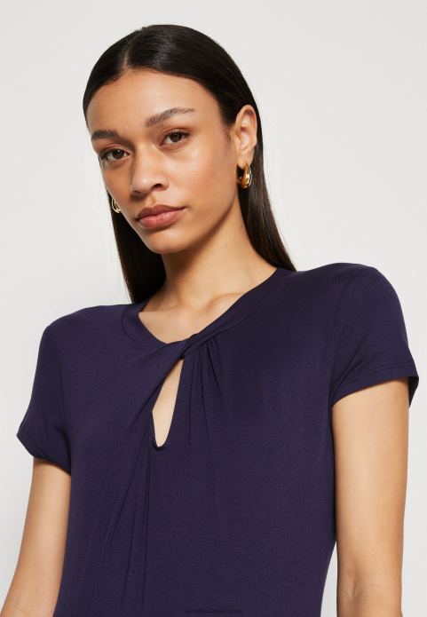 sievietes apdrukas t-krekls tumši zils 2LHT355 Anna Field