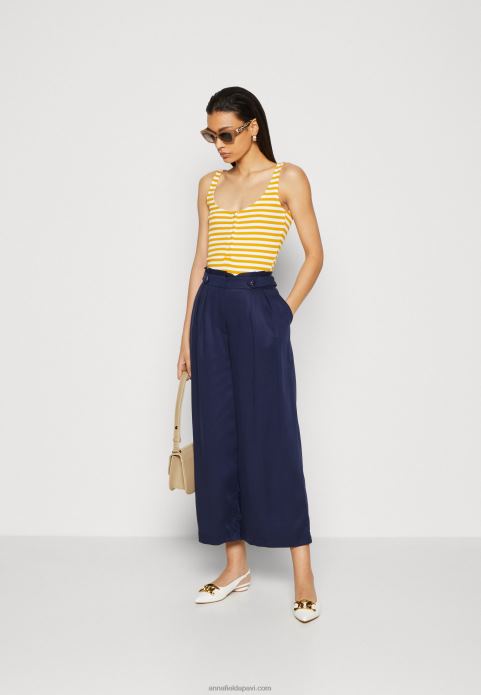 sievietes augšdaļa balta/dzeltena 2LHT419 Anna Field