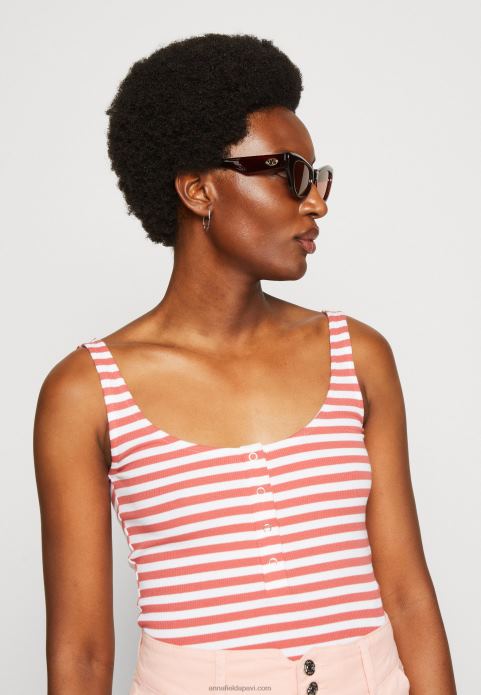 sievietes augšdaļa balta/sarkana 2LHT418 Anna Field