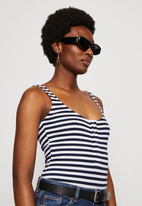 sievietes augšdaļa balta/zila 2LHT467 Anna Field