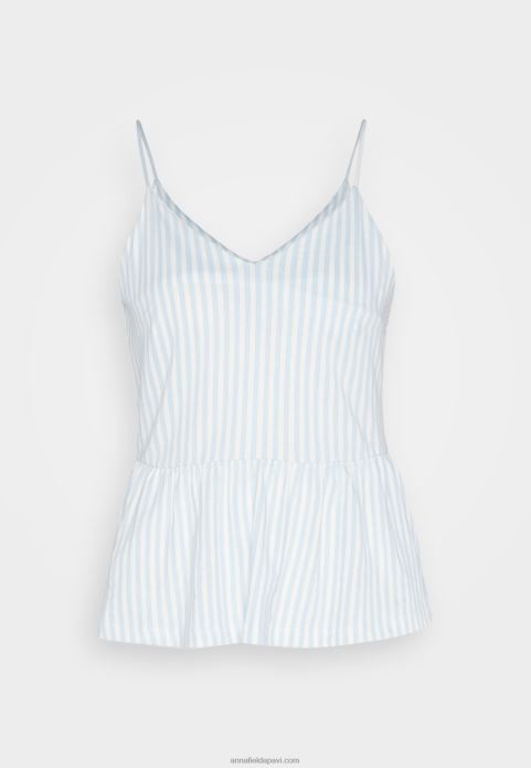 sievietes augšdaļa gaiši zila/balta 2LHT450 Anna Field