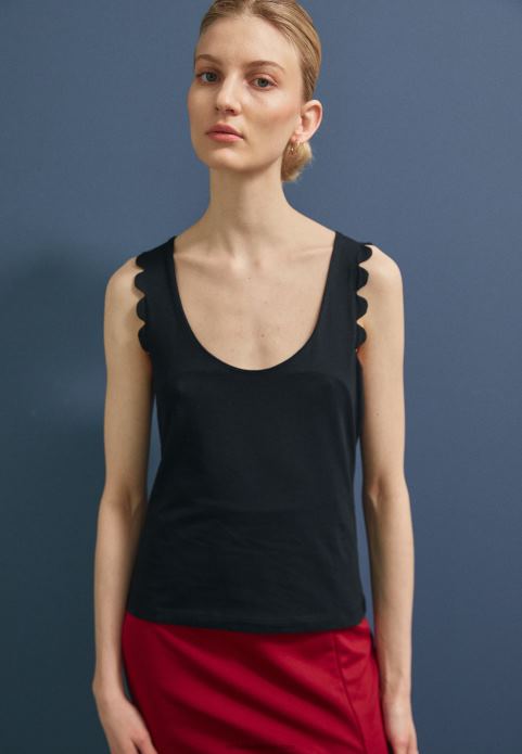 sievietes augšdaļa melna 2LHT439 Anna Field