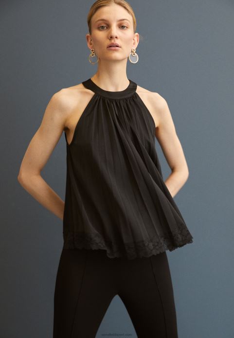 sievietes augšdaļa melna 2LHT457 Anna Field