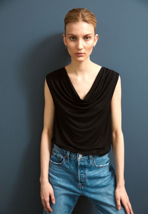 sievietes augšdaļa melna 2LHT459 Anna Field