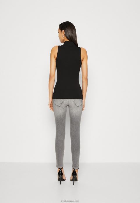 sievietes augšdaļa melna 2LHT466 Anna Field