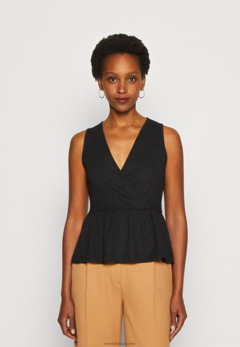 sievietes augšdaļa melna 2LHT488 Anna Field