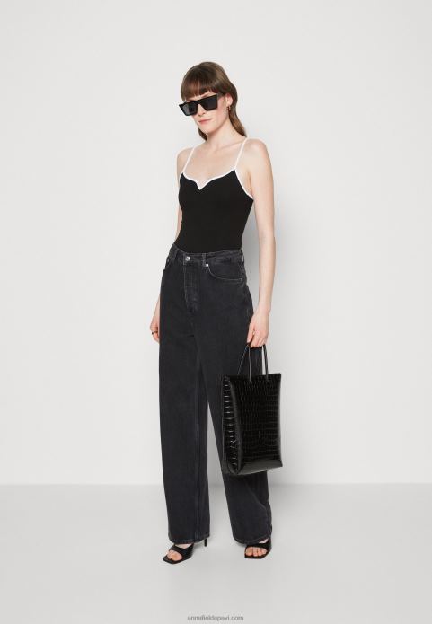 sievietes augšdaļa melna 2LHT503 Anna Field