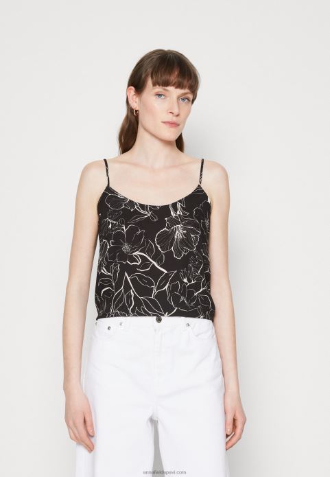 sievietes augšdaļa melna/balta 2LHT477 Anna Field
