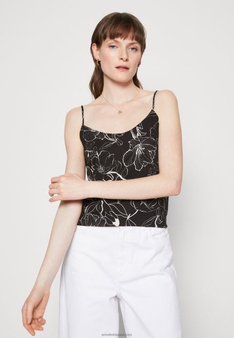 sievietes augšdaļa melna/balta 2LHT477 Anna Field