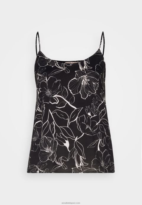 sievietes augšdaļa melna/balta 2LHT477 Anna Field