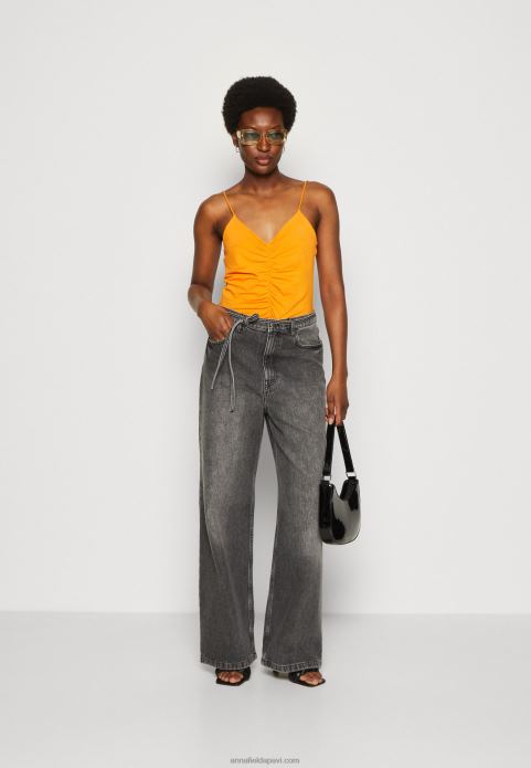 sievietes augšdaļa melna/oranža 2LHT454 Anna Field