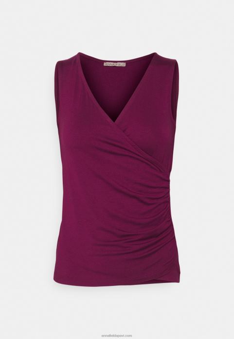 sievietes augšdaļa tumši sarkana 2LHT410 Anna Field