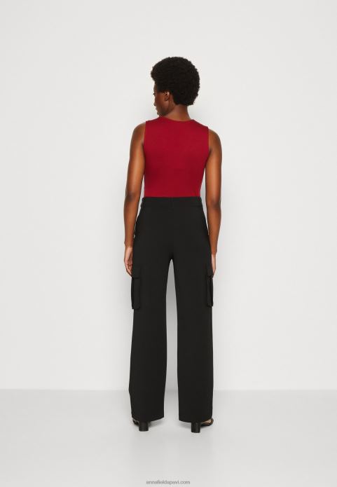 sievietes augšdaļa tumši sarkana 2LHT480 Anna Field