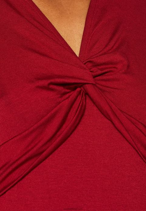 sievietes augšdaļa tumši sarkana 2LHT480 Anna Field