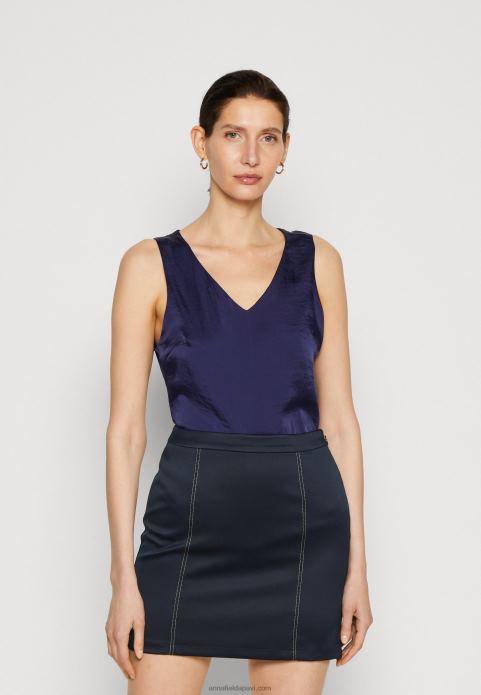 sievietes augšējais zils 2LHT396 Anna Field