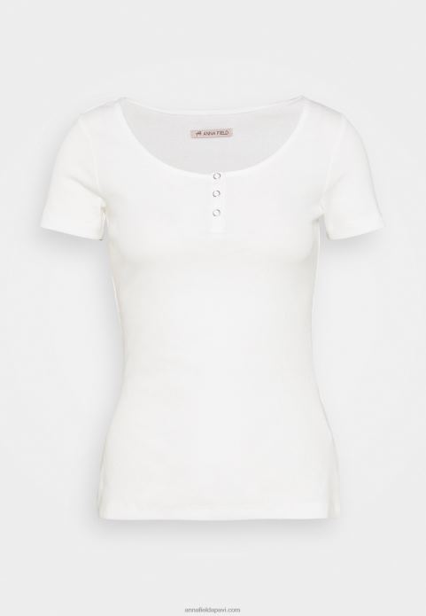 sievietes pamata t-krekls balts 2LHT238 Anna Field